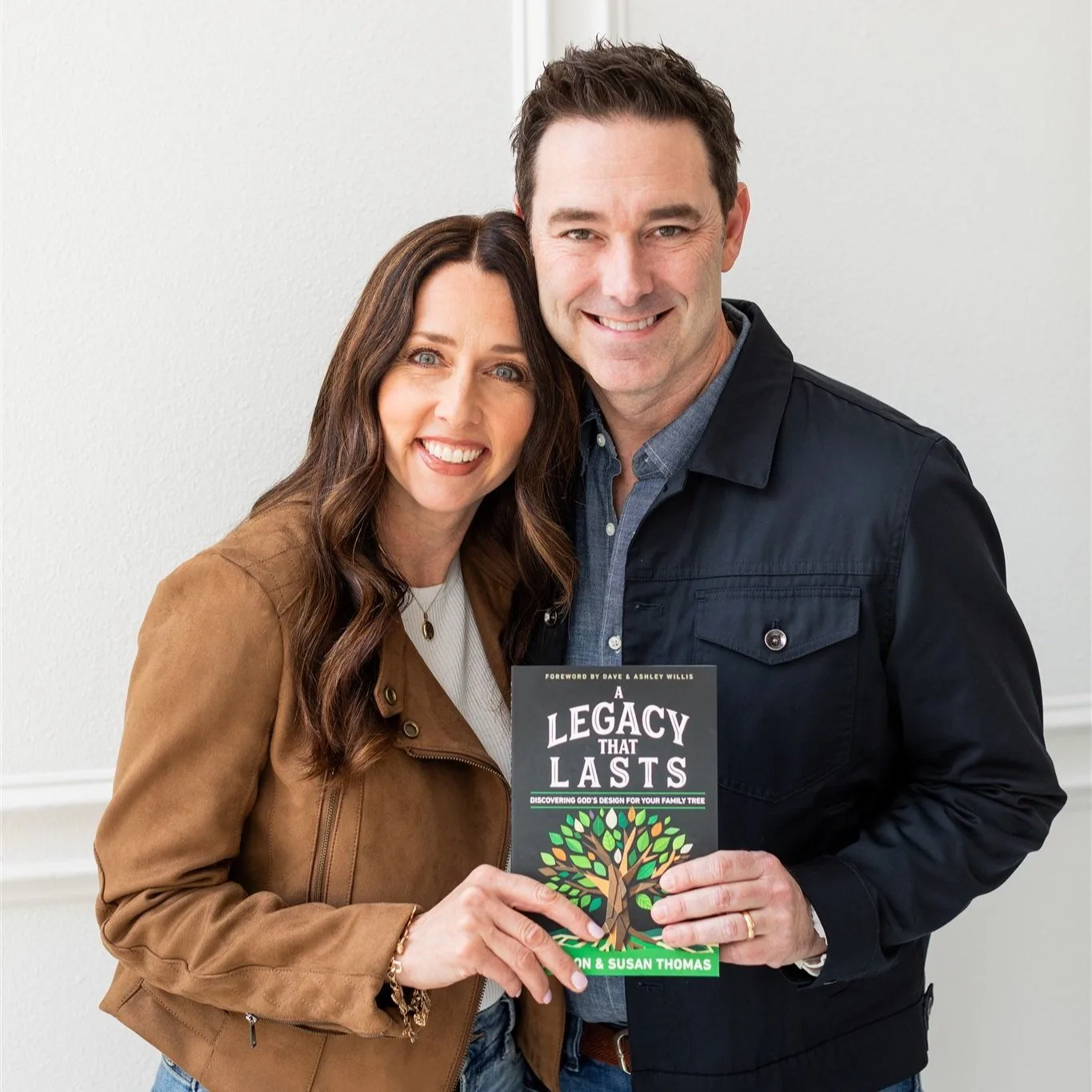 Brandon and Susan Thomas holding A Legacy That Lasts